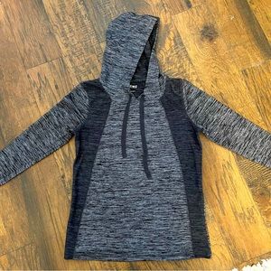 🛍 Silverware Light Weight Space Dye Women’s Hoodie Gray Black